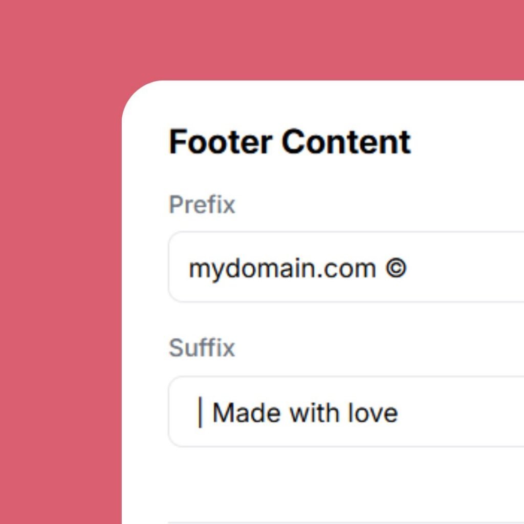 Simple Footer
